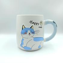 Caneca Gato Alça de rabo Gato Feliz 450ml - World Classic