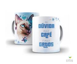 Caneca gato com café