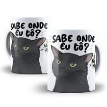 Caneca Gato Frase Engraçada Meme Porcelana Personalizada 3 Caneca Gato Frase Engraçada Meme Porcelana Personalizada 3