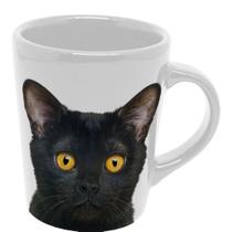 Caneca Gato Preto Ceramica 270ml