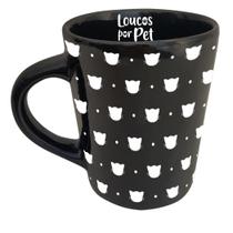 Caneca Gatos Preto Ceramica 270ml Caneca Gatos Preto Ceramica 270ml