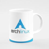 Caneca Geek Arch Linux - Branca Mod2