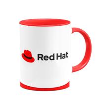Caneca Geek Linux - Linux Red Hat B-red