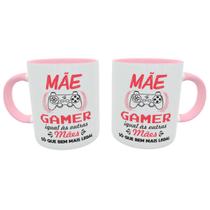 Caneca Geek Mãe Gamer Presente Criativo dia das Mães