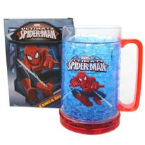 Caneca Gel 400 ml Zona Criativa -Homem Aranha