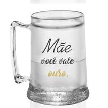 Caneca Gel Acrílico Personalizada Dia Das Mães - Vale Ouro