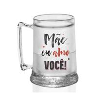 Caneca Gel Acrílico Personalizada Para Dia Das Mães Amo Você