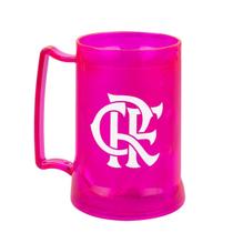 Caneca Gel Isolante Térmico 400ml Flamengo Rosa