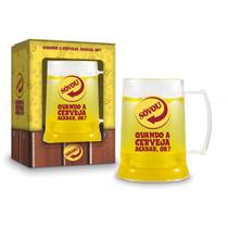 Caneca Gel Sátiras Cerveja Skol Só Vou 300ml Presente - Brasfoot