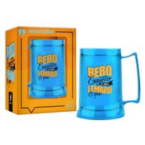 Caneca Gel Térmica BrasFoot Bebo para Esquecer 300ml