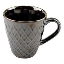 Caneca Geometrix Fine Cerâmica Marrom 345ml -L Hermitage Caneca Geometrix Fine Cerâmica Marrom 345ml -L Hermitage