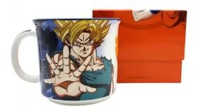 Caneca Goku Esferas Dragonballz Porcelana 350ml C/ Caixa