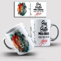 Caneca Gospel 3 Personalizada em Porcelana 325ML com Alça Branco Outras Marcas Caneca Gospel 3 Personalizada em Porcelana 325ML com Alça Branco Outras Marcas