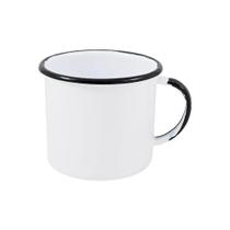 Caneca Grande Esmaltada Branco 370 Ml Ewel Caneca Grande Esmaltada Branco 370 Ml Ewel