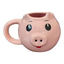 Caneca Grande Porquinho Fofinho de Porcelana 400 ml