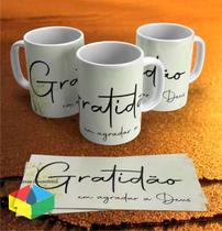 Caneca Gratidão em agradar - Porcelana