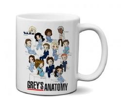 Caneca Grey's Anatomy Personagens Desenho - Oferta!!!