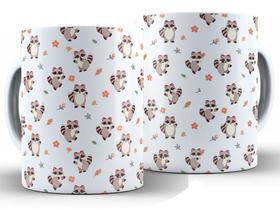 Caneca Guaxinim Divertida Porcelana Xícara 325ml + Caixa Presente Caneca Guaxinim Divertida Porcelana Xícara 325ml + Caixa Presente