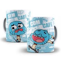 Caneca Gumball Desenho Com Café Sem Café Personalizada