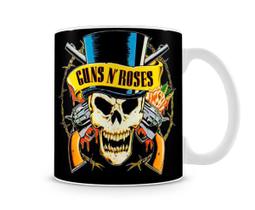 Caneca Guns N Roses Logo Preta - Starnerd