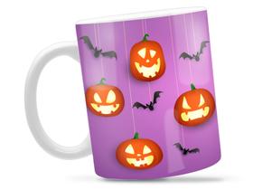 Caneca Halloween Abóboras Divertida Porcelana Xícara 325ml + Caixa Presente Caneca Halloween Abóboras Divertida Porcelana Xícara 325ml + Caixa Presente