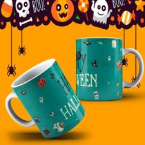 Caneca Halloween Decorada Dia Das Bruxas Terror Festa Fantasia - MEGA OFERTA!