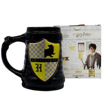 Caneca Harry Potter 3D Lufa-Lufa Hufflepuff 500ML Oficial Warner Bros