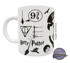 caneca harry potter hogwarts - caneca de porcelana personalizada - caneca colecionável