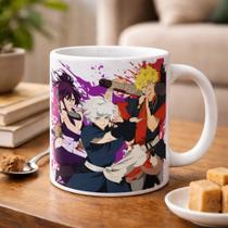 Caneca Hell's Paradise Gabimaru Yamada Aza Yuzuriha Branco Hells Paradise