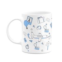 Caneca Hobbies - Viagens - Bg-blue Sky - branca