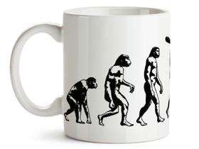 Caneca Homo Sapiens Divertida Porcelana Xícara 325ml + Caixa Presente