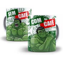 Caneca Hulk Com Café Sem Café Porcelana Personalizada Porcelana Personalizada Xícara Geek Meme Prese