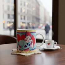 Caneca Hunter Hunter Gon Killua Leório Hisoka Meruem Branco Hisoka