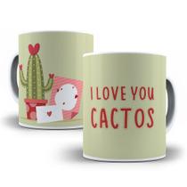 Caneca i love cactos you presente plant lover