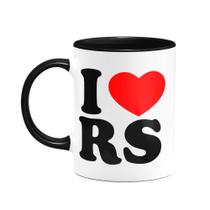 Caneca I Love RS - Rio de grande do sul - 325ml - B-black Caneca I Love RS - Rio de grande do sul - 325ml - B-black