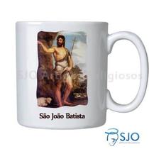 Caneca Imagem São João Batista com Oração