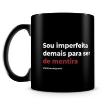 Caneca Imperfeita 100% Preta - Trechos do Livro 'O Fim Interminável'