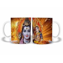 Caneca India Ganesha Shivah Parvati de Plástico Rígido