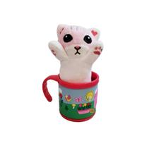 Caneca Infantil Café Chá 200ml + Chaveiro de Gato Presente Caneca Infantil Café Chá 200ml + Chaveiro de Gato Presente