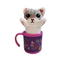 Caneca Infantil Café Chá 200ml + Chaveiro de Gato Presente Caneca Infantil Café Chá 200ml + Chaveiro de Gato Presente