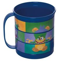 Caneca Infantil divertida 360ml azul Plasutil ref.13852 Caneca Infantil divertida 360ml azul Plasutil ref.13852