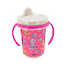 Caneca Infantil Patrulha Canina Trio Bico Rígido 330ml Original Plasútil