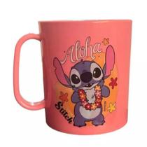 Caneca Infantil Stitch Vibes Angel 400ml Estampas Sortidas