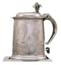 Caneca inglesa willian and mary (va7) - john somers estanhos