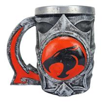 Caneca Inox 3D Thundercats Logo Resina Desenho Seriado