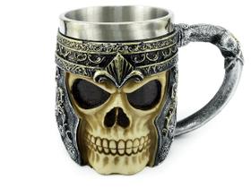 Caneca Inox Caveira Viking Choop Cerveja Festa - MXF16335