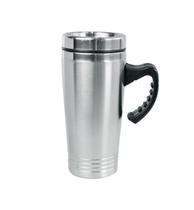 Caneca inox com tampa alca em plastico 450 ml