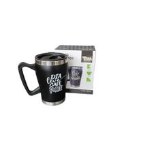 Caneca Inox Com Tampa Com Frase Sobre Café Caneca Inox Com Tampa Com Frase Sobre Café