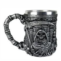 Caneca inox morte ceifador cerveja chopp rock. Caneca inox morte ceifador cerveja chopp rock.