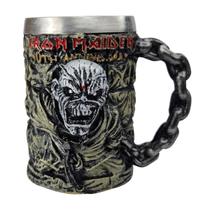 Caneca Iron Maiden 3D Resina Colecionável Rock Caneca Iron Maiden 3D Resina Colecionável Rock